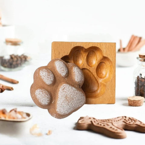 Wooden Cookie Mold - Cat Claws