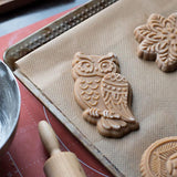 Wooden Cookie Mold - Owl