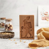 Wooden Cookie Mold -  Traveling Rabbit