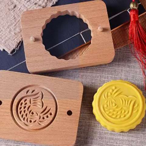 Wooden Cookie Mold - Fish