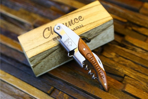 Custom Wine Corkscrew, Groomsmen Gifts，Wedding Gifts