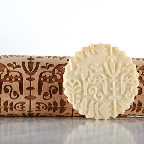 Traditonal Horse - Embossing Rolling Pin