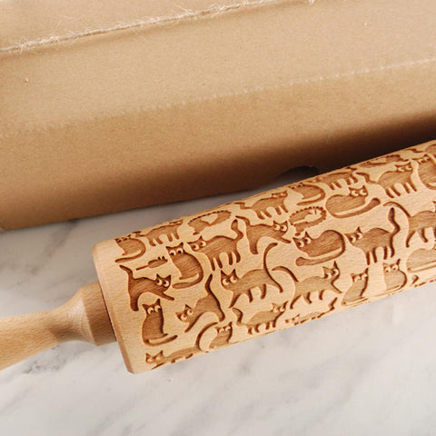 Cat Actions - Embossing Rolling Pin