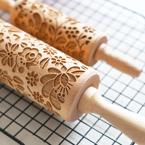 Crab Cactus Pattern - Embossing Rolling Pin