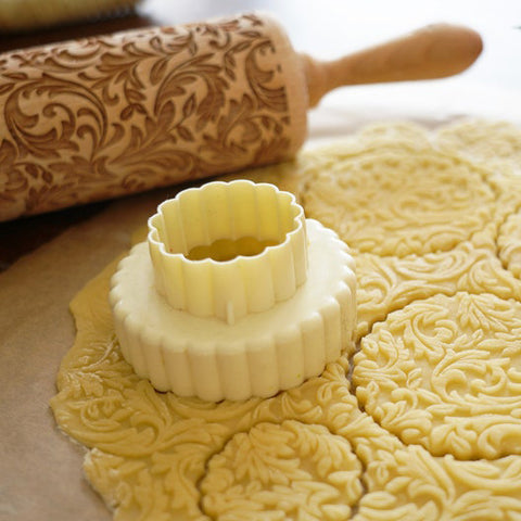 Floral Traditional - Embossing Rolling Pin