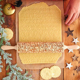 Christmas Pattern - Embossing Rolling Pin